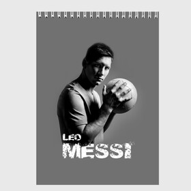 Скетчбук с принтом Leo Messi в Курске, 100% бумага
 | 48 листов, плотность листов — 100 г/м2, плотность картонной обложки — 250 г/м2. Листы скреплены сверху удобной пружинной спиралью | Тематика изображения на принте: barcelona | spanish | аргентина | барселона | испания | лео | месси | мяч | футбол | футболист
