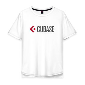 Мужская футболка хлопок Oversize с принтом Cubase в Курске, 100% хлопок | свободный крой, круглый ворот, “спинка” длиннее передней части | Тематика изображения на принте: cubase