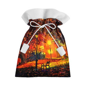 Подарочный 3D мешок с принтом Осенний парк в Курске, 100% полиэстер | Размер: 29*39 см | 