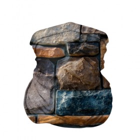Бандана-труба 3D с принтом Камни в Курске, 100% полиэстер, ткань с особыми свойствами — Activecool | плотность 150‒180 г/м2; хорошо тянется, но сохраняет форму | абстракция | камень | кирпич | кладка | мозаика | облицовка | текстура