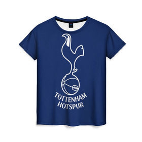 Женская футболка 3D с принтом Tottenham hotspur в Курске, 100% полиэфир ( синтетическое хлопкоподобное полотно) | прямой крой, круглый вырез горловины, длина до линии бедер | football | англия | болельщик | игрок | лондон | премьер лига | тоттенхэм хотспур | фанат | футбол | футболист | шпоры