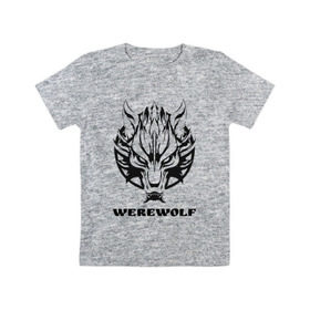 Детская футболка хлопок с принтом Werewolf (оборотень) в Курске, 100% хлопок | круглый вырез горловины, полуприлегающий силуэт, длина до линии бедер | 