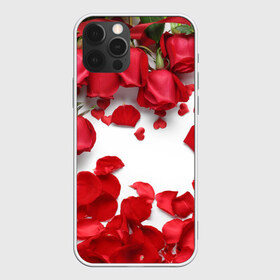Чехол для iPhone 12 Pro Max с принтом Сильные чуства в Курске, Силикон |  | желтый | красный | любовь | новинки | подарок | розы | сердце | текстура | тюльпаны | цветы