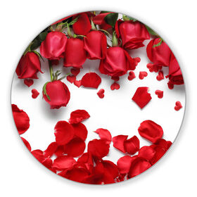 Коврик круглый с принтом Сильные чуства в Курске, резина и полиэстер | круглая форма, изображение наносится на всю лицевую часть | желтый | красный | любовь | новинки | подарок | розы | сердце | текстура | тюльпаны | цветы