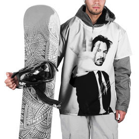 Накидка на куртку 3D с принтом Киану Ривз в Курске, 100% полиэстер |  | john | keanu | matrix | reeves | wick | матрица