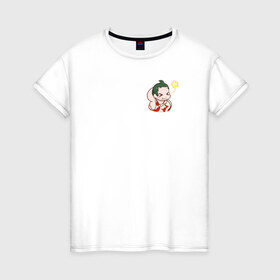 Женская футболка хлопок с принтом dota 2 pudge в Курске, 100% хлопок | прямой крой, круглый вырез горловины, длина до линии бедер, слегка спущенное плечо | 