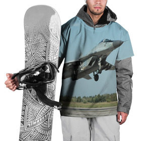 Накидка на куртку 3D с принтом На взлете в Курске, 100% полиэстер |  | самолет