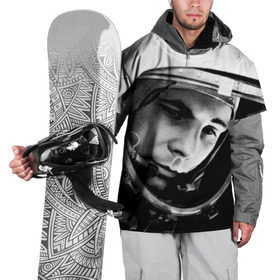 Накидка на куртку 3D с принтом Юрий Гагарин в Курске, 100% полиэстер |  | Тематика изображения на принте: первый космонавт