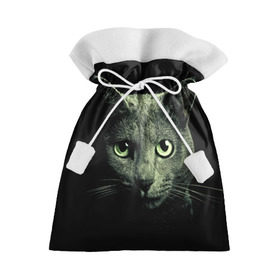 Подарочный 3D мешок с принтом Серый котик в Курске, 100% полиэстер | Размер: 29*39 см | Тематика изображения на принте: 