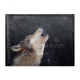 Обложка для студенческого билета с принтом Вой серого волка в Курске, натуральная кожа | Размер: 11*8 см; Печать на всей внешней стороне | Тематика изображения на принте: серый