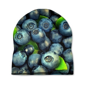 Шапка 3D с принтом Голубика в Курске, 100% полиэстер | универсальный размер, печать по всей поверхности изделия | blueberry | голубика | черника | ягоды