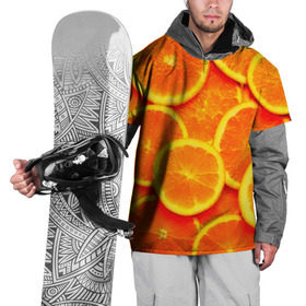 Накидка на куртку 3D с принтом Сочные апельсины в Курске, 100% полиэстер |  | апельсин | летние | сочные | цитрус | яркие