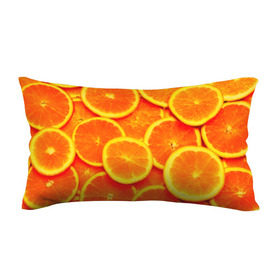 Подушка 3D антистресс с принтом Сочные апельсины в Курске, наволочка — 100% полиэстер, наполнитель — вспененный полистирол | состоит из подушки и наволочки на молнии | апельсин | летние | сочные | цитрус | яркие
