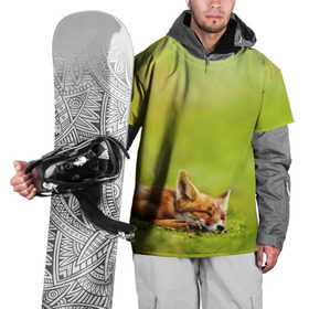 Накидка на куртку 3D с принтом Лисичка спит в Курске, 100% полиэстер |  | fox | животное | зверь | красивая | лес | лис | лиса | лисенок | лисица | лисичка | мех | патрикеевна | песец | плутовка | прикольная | природа | рыжая | рыжий цвет | сказка | хвост | хитрая | хищник