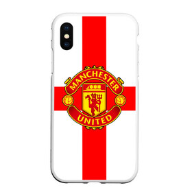 Чехол для iPhone XS Max матовый с принтом Manchester united в Курске, Силикон | Область печати: задняя сторона чехла, без боковых панелей | 3д | fc | manchester united | mu | англия | британия | игра | канониры | красные дьяволы | лондон | манчестер | мю | флаг | флаг британии | футбол | эмблема