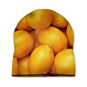 Шапка 3D с принтом Лимончики в Курске, 100% полиэстер | универсальный размер, печать по всей поверхности изделия | 3d | витамин | еда | желтый | лето | лимон | много | пища | прикольные | сочные | фрукты | цитрус | яркие