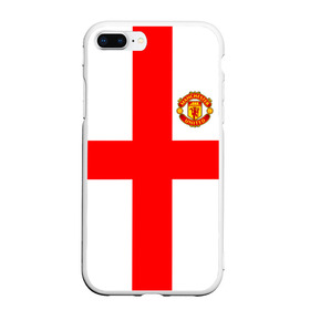 Чехол для iPhone 7Plus/8 Plus матовый с принтом Manchester united в Курске, Силикон | Область печати: задняя сторона чехла, без боковых панелей | 3d | 3д | fc | manchester united | mu | англия | британия | игра | канониры | красные дьяволы | лондон | манчестер | мю | флаг | флаг британии | футбол | эмблема