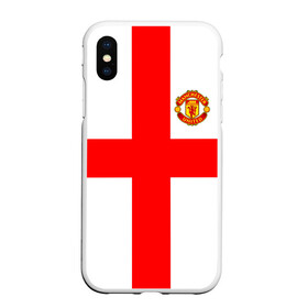 Чехол для iPhone XS Max матовый с принтом Manchester united в Курске, Силикон | Область печати: задняя сторона чехла, без боковых панелей | 3d | 3д | fc | manchester united | mu | англия | британия | игра | канониры | красные дьяволы | лондон | манчестер | мю | флаг | флаг британии | футбол | эмблема