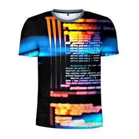 Мужская футболка 3D спортивная с принтом Programming в Курске, 100% полиэстер с улучшенными характеристиками | приталенный силуэт, круглая горловина, широкие плечи, сужается к линии бедра | 3d | codding | coding | computer | programing | админам | информатика | программа | программистам | программный код