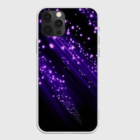 Чехол для iPhone 12 Pro Max с принтом Twinkle в Курске, Силикон |  | 3d | абстракция | блеск | линии | лучи | огоньки | полосы | прикольные | пятна | свет | темный | фиолетовый | яркие