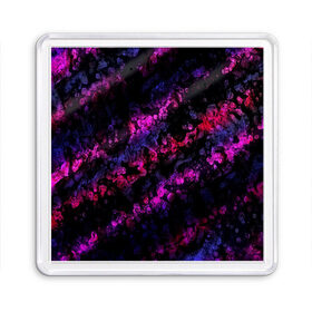 Магнит 55*55 с принтом фиолетово-синяя краска в Курске, Пластик | Размер: 65*65 мм; Размер печати: 55*55 мм | Тематика изображения на принте: 