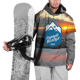 Накидка на куртку 3D с принтом Горный воздух в Курске, 100% полиэстер |  | горы