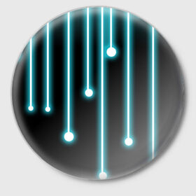 Значок с принтом Линии интернета в Курске,  металл | круглая форма, металлическая застежка в виде булавки | Тематика изображения на принте: будущее | интернет | линии | технологии