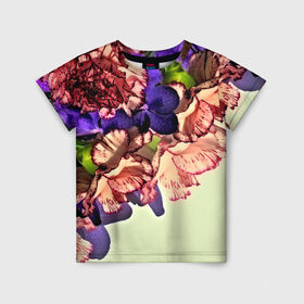 Детская футболка 3D с принтом Орхидеи в Курске, 100% гипоаллергенный полиэфир | прямой крой, круглый вырез горловины, длина до линии бедер, чуть спущенное плечо, ткань немного тянется | 3d | flower | весна | другие | красивые цветы | красные | лето | поле | полевой цветок | прикольные | природа | текстуры | цветочки | цветы