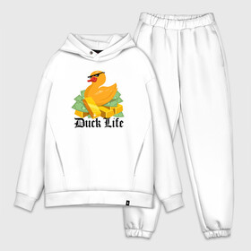 Мужской костюм хлопок OVERSIZE с принтом Duck Life в Курске,  |  | duck | ducklife | life | thuglife | утка | уточка