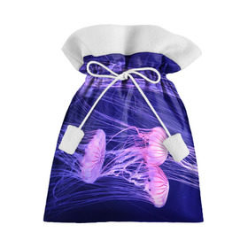 Подарочный 3D мешок с принтом Розовые медузы в Курске, 100% полиэстер | Размер: 29*39 см | Тематика изображения на принте: аквариум | вода | дайвинг | милые | море | океан | плывет | подводный мир | рыбалка | рыбка | рыбы | стая | фауна