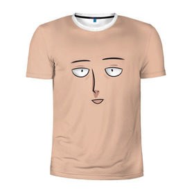 Мужская футболка 3D спортивная с принтом One punch man в Курске, 100% полиэстер с улучшенными характеристиками | приталенный силуэт, круглая горловина, широкие плечи, сужается к линии бедра | anime | one punch man | saitama
