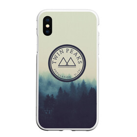 Чехол для iPhone XS Max матовый с принтом Twin Peaks в Курске, Силикон | Область печати: задняя сторона чехла, без боковых панелей | twin peaks твин пикс | годнота | девид линч | лес | лора палмер | сова | туман