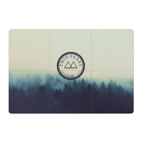Магнитный плакат 3Х2 с принтом Twin Peaks в Курске, Полимерный материал с магнитным слоем | 6 деталей размером 9*9 см | twin peaks твин пикс | годнота | девид линч | лес | лора палмер | сова | туман