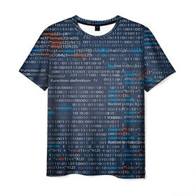 Мужская футболка 3D с принтом Информатика в Курске, 100% полиэфир | прямой крой, круглый вырез горловины, длина до линии бедер | computer code | technology | код | компьютеры