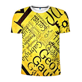 Мужская футболка 3D спортивная с принтом Newspaper в Курске, 100% полиэстер с улучшенными характеристиками | приталенный силуэт, круглая горловина, широкие плечи, сужается к линии бедра | 3d | буквы | газета | другие | много | прикольные | разные | текстуры | яркие