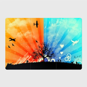 Магнитный плакат 3Х2 с принтом Vector time в Курске, Полимерный материал с магнитным слоем | 6 деталей размером 9*9 см | 3d | вектор | война и мир | деревья | животные | картинка | красивые | линии | небо | полосы | прикольные | природа | птицы | самолет | узор | цветные | яркие