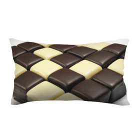 Подушка 3D антистресс с принтом Шоколадные конфеты в Курске, наволочка — 100% полиэстер, наполнитель — вспененный полистирол | состоит из подушки и наволочки на молнии | десерт | еда | конфеты | сладкое | структуры | шахматы | шоколад