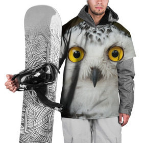 Накидка на куртку 3D с принтом Белый филин в Курске, 100% полиэстер |  | глаза | клюв | когти | крылья | лес | летать | мудрая | мудрость | неясыть | ночная | ночь | охота | перья | полярная | почтовая | птица | серая | сова | совенок | сон | сыч | умная | филин | хищник