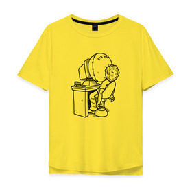 Мужская футболка хлопок Oversize с принтом Codefest`17_5 в Курске, 100% хлопок | свободный крой, круглый ворот, “спинка” длиннее передней части | 