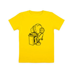 Детская футболка хлопок с принтом Codefest`17_5 в Курске, 100% хлопок | круглый вырез горловины, полуприлегающий силуэт, длина до линии бедер | 