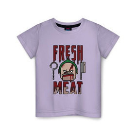 Детская футболка хлопок с принтом Dota 2 - Fresh Meat в Курске, 100% хлопок | круглый вырез горловины, полуприлегающий силуэт, длина до линии бедер | Тематика изображения на принте: dota | dota2 | game | online | дота | игра | крюк | онлайн | пудж | стратегия | хук