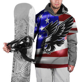 Накидка на куртку 3D с принтом Флаг США с орлом в Курске, 100% полиэстер |  | Тематика изображения на принте: usa | америка | белоголовый | герб | государство | доллар | дядя сэм | звездно полосатый флаг | лысый | нато | оон | орел | птица | свобода | символ | соединённые штаты америки | страна | сша | штат