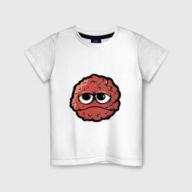 Детская футболка хлопок с принтом Монстрик в Курске, 100% хлопок | круглый вырез горловины, полуприлегающий силуэт, длина до линии бедер | 
