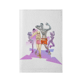 Обложка для паспорта матовая кожа с принтом Die Antwoord в Курске, натуральная матовая кожа | размер 19,3 х 13,7 см; прозрачные пластиковые крепления | Тематика изображения на принте: 