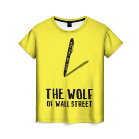 Женская футболка 3D с принтом Волк с Уолл Стрит в Курске, 100% полиэфир ( синтетическое хлопкоподобное полотно) | прямой крой, круглый вырез горловины, длина до линии бедер | the wolf of wall street | волк с уолл стрит | леонардо дикаприо | мартин скорсезе | продай мне эту ручку