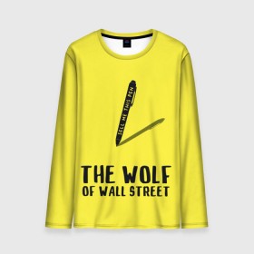 Мужской лонгслив 3D с принтом Волк с Уолл Стрит в Курске, 100% полиэстер | длинные рукава, круглый вырез горловины, полуприлегающий силуэт | the wolf of wall street | волк с уолл стрит | леонардо дикаприо | мартин скорсезе | продай мне эту ручку
