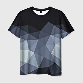 Мужская футболка 3D с принтом Abstract в Курске, 100% полиэфир | прямой крой, круглый вырез горловины, длина до линии бедер | абстракция | бумага | геометрия | грани | изгиб | линии | полигоны | полосы | постель | розовый | сочетания | текстура | треугольники
