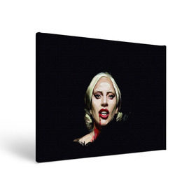Холст прямоугольный с принтом Леди Гага в Курске, 100% ПВХ |  | lady gaga | леди гага