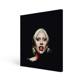 Холст квадратный с принтом Леди Гага в Курске, 100% ПВХ |  | Тематика изображения на принте: lady gaga | леди гага