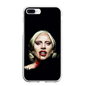 Чехол для iPhone 7Plus/8 Plus матовый с принтом Леди Гага в Курске, Силикон | Область печати: задняя сторона чехла, без боковых панелей | lady gaga | леди гага
